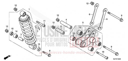 REAR CUSHION CTX700AE de 2014